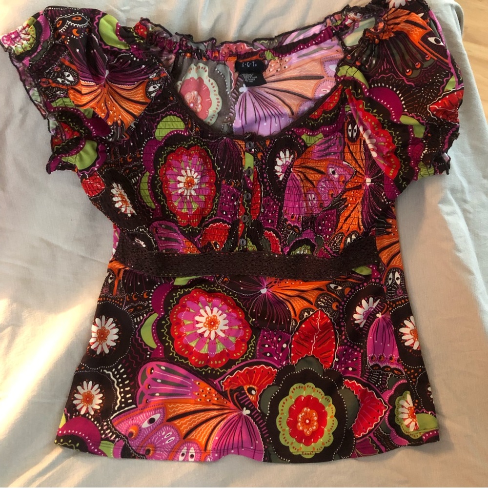 Hippy Chic Casual Blouse - Empire Waist